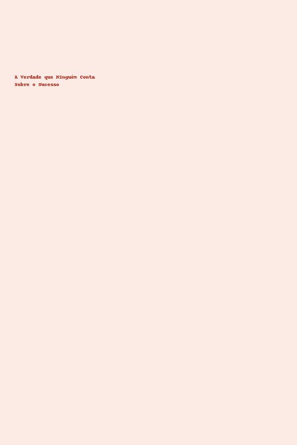 Capa do e-book sucesso